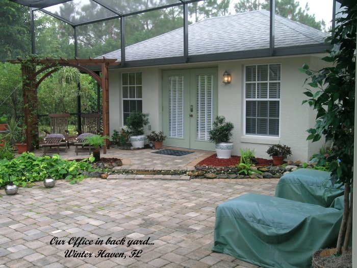 Office in backyard...